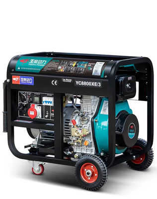 Land 5/6/8/10kw Generatore diesel silenzioso per uso domestico con uscita a tre fasi di corrente alternata
