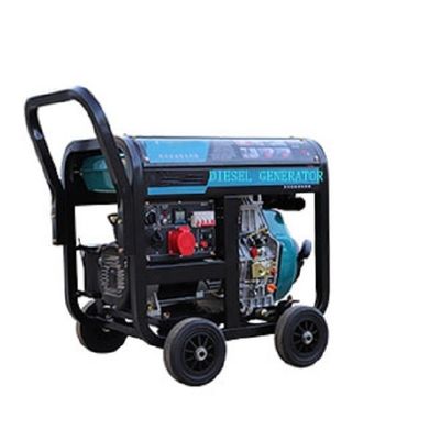 Generatore portatile diesel di tipo rimorchio da 10 kW con design silenzioso e ampia applicazione