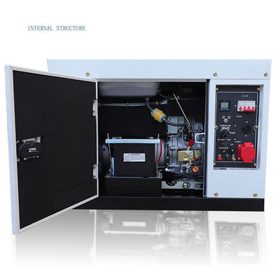 Generatore portatile diesel di tipo rimorchio da 10 kW con design silenzioso e ampia applicazione