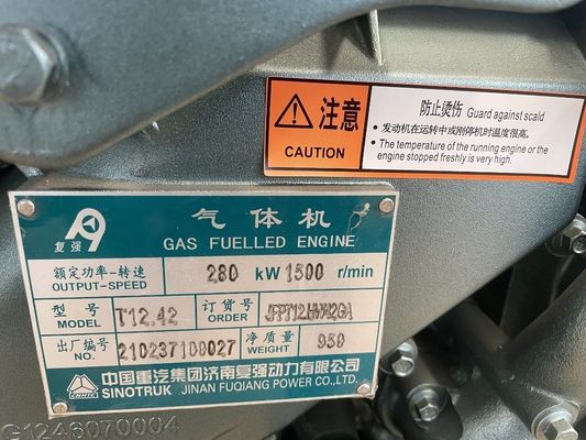Sinotruk Fuqiang T10 T12 M13 Generatore a gas da 200 kW con certificazione CE e uscita CC