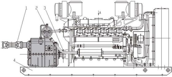 Tipo di regolazione della velocità Casella di trasmissione retrogradibile di accoppiamento idraulico Yotfj750/875 1700 1300 2100