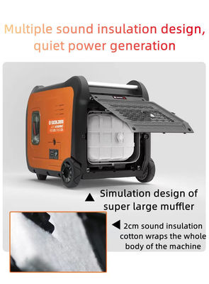 SE6500pro Generatore di benzina domestico di 220 V standard silenzioso con funzionamento silenzioso