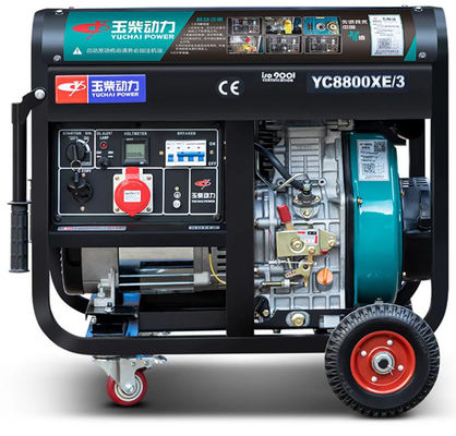 Land 5/6/8/10kw Generatore diesel silenzioso per uso domestico con uscita a tre fasi di corrente alternata
