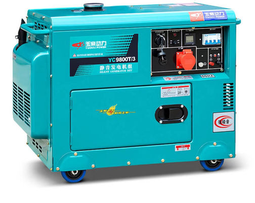 Land 5/6/8/10kw Generatore diesel silenzioso per uso domestico con uscita a tre fasi di corrente alternata