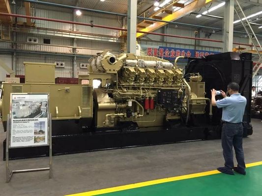 Jichai 1000kw Gas Generator 1200GF-T Motore Modello H16V190zdt al Piston Pin 16V190