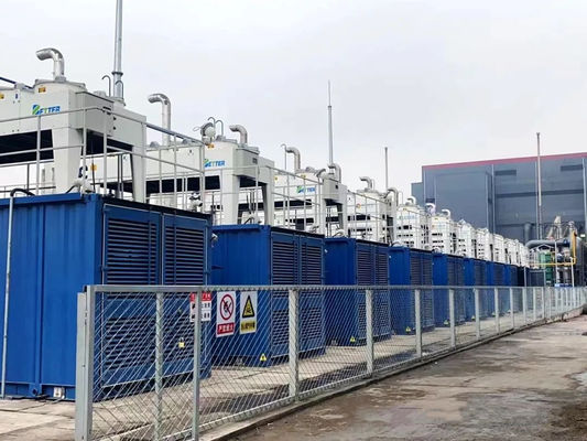 Materiale di acciaio di piccole dimensioni 20MW Generatore di gas di coda industriale per la produzione sostenibile