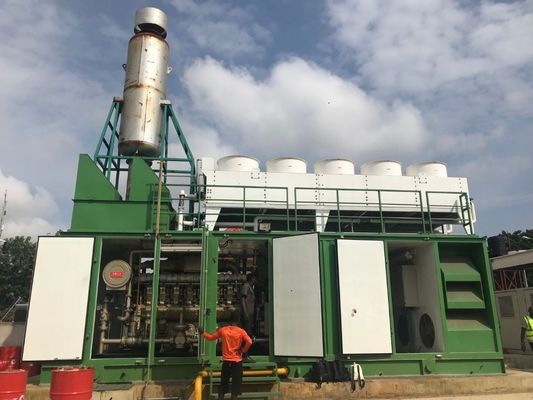 Set di generatori a gas da 1 MW con sistema di cilindro in V e tipo di uscita a tre fasi CA