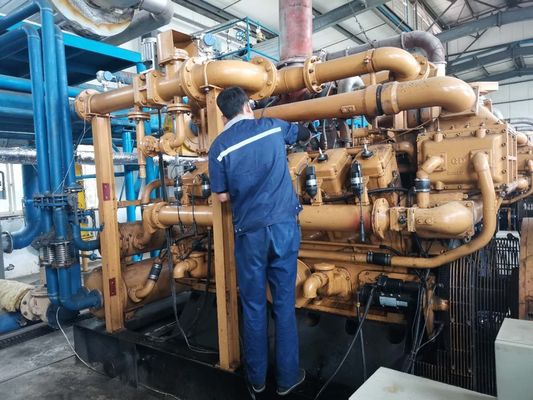 Set di generatori a gas da 1 MW con sistema di cilindro in V e tipo di uscita a tre fasi CA