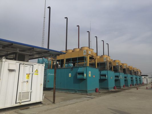 10.5kv Voltaggio nominale Generatore di gas naturale Set 2000kw per applicazioni industriali