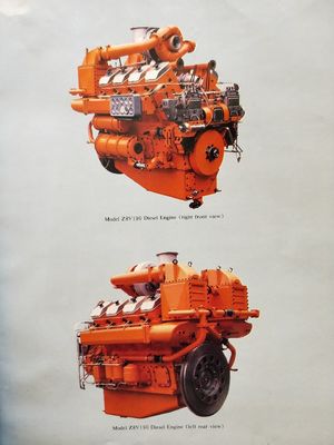 Motore in alluminio Modello Z12V190bd2 Generatore Modello Ifc6502 500kw Generatore diesel 100kg