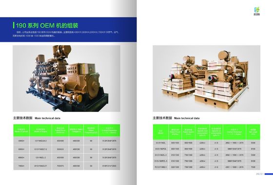 1000kw Bl12V190zld Diesel Generating Sets Jichai Personalizzazione per le vostre esigenze